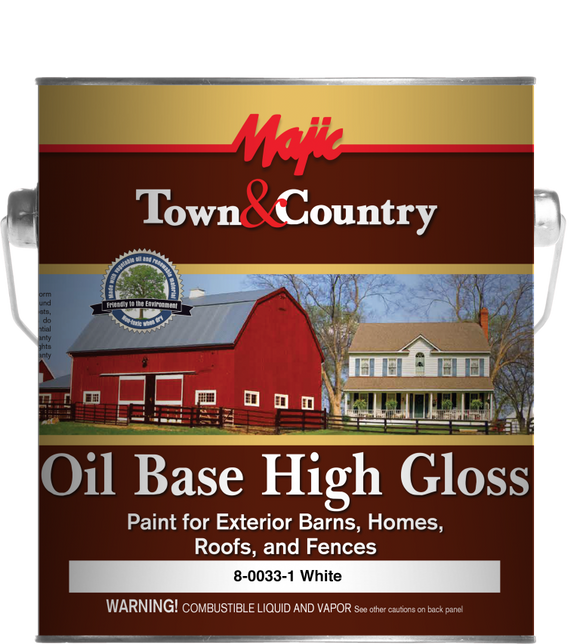Yenkin Majestic Town & Country Oil Base High Gloss Paint Gloss Black 5 Gallon (Gloss Black, 5 Gallon)
