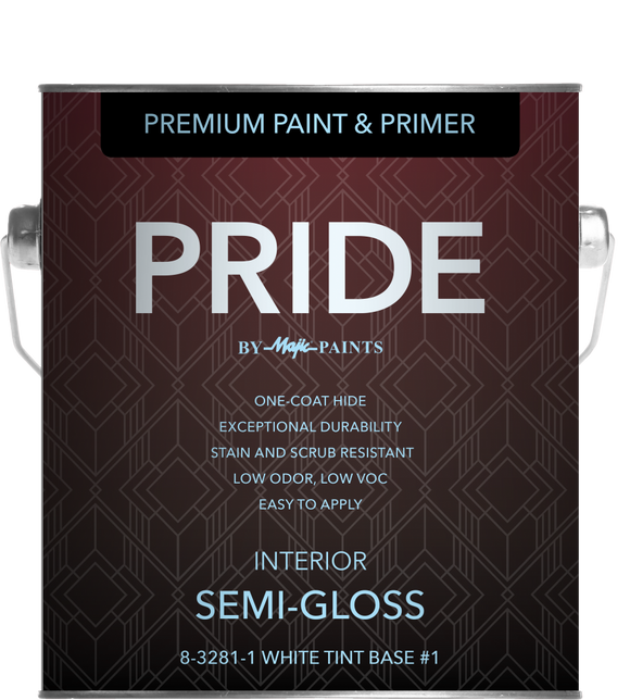 Yenkin Majestic Pride Interior Semi-Gloss Wall Deep Tint Base 1 Quart (1 Quart, Deep Tint Base)