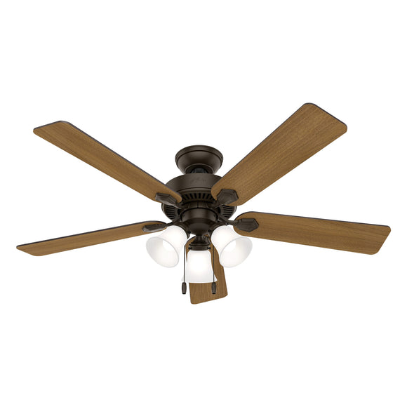 Hunter Fans Swanson with LED Light 52 inch Bronze Ceiling Fan (52