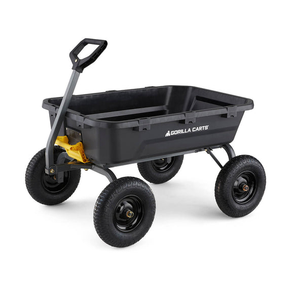 Gorilla Carts Heavy Duty Poly Yard Dump Cart