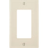 Leviton Decora 1-Gang Smooth Plastic Rocker Decorator Wall Plate, Light Almond