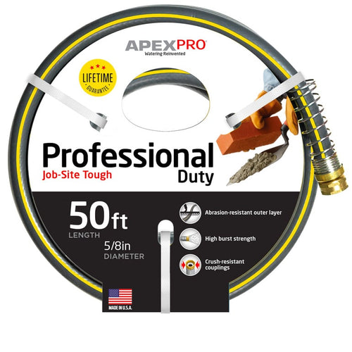 Teknor Apex 3/4 x 100' Professional Duty Water Hose Black/Yellow (3/4 x 100', Black/Yellow)