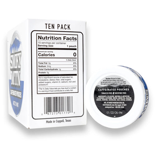 Smokey Mountain Arctic Mint Caffeinated Pouch