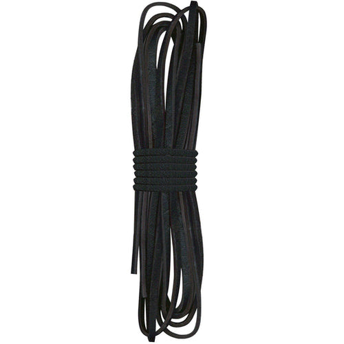 Jobsite & Manakey Black Leather Laces