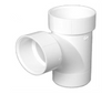 Charlotte Pipe 4-in Dia 90-Degree Schedule 40 Hub X Spigot X Hub PVC DWV Street Sanitary Tee, 4 X 4 X 4 00403 1200HA