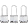 Master Lock Laminated Padlock 1-3/4in (44mm) Wide Magnum® Laminated Steel Padlock with 2in (51mm) Shackle; 3-Pack