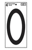 Hy-Ko 4in Black Reflective Vinyl Number '0'