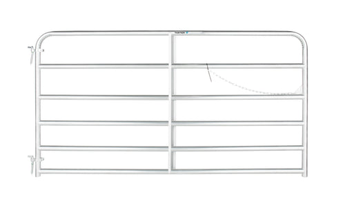 Tarter Galvanized 6 Bar Tube Gate