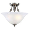 Hardware House 544676 Bristol Design Series Ceiling Light Fixture, Satin Nickel ~ 2 Light