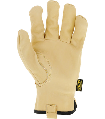 Mechanix Wear Leather Work Gloves Leather Cow Driver Women's Small, Brown