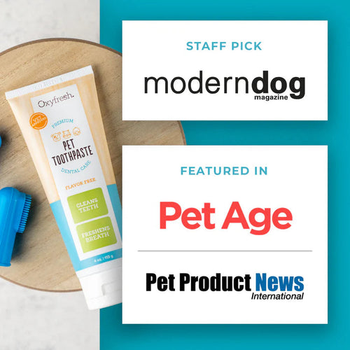 Oxyfresh Premium Pet Toothpaste - Best Way To Clean Pet Teeth & Remove Plaque with Finger Brush
