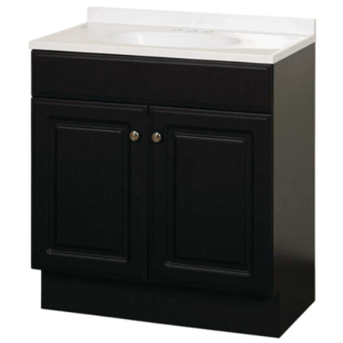 Zenith Home Raised Panel Door Vanity Combo Espresso
