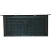Witten PMD-1 8 In. x 16 In. Black Manual Foundation Ventilator with Damper and Lentil