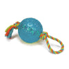 Boss PetEdge Chomper 5 TPR Ball with Rope Tugs Dog Toy