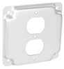 Southwire 4 Square Industrial Surface Cover 1/2 Raised - Duplex Stainless Steel