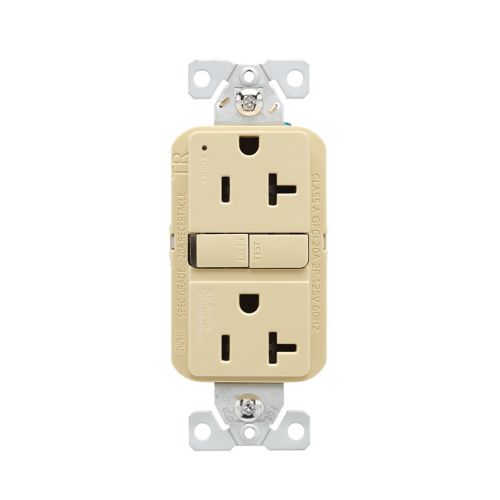 Eaton Slim GFCI Receptacle TRGF20V