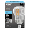 Feit Electric 8.8W (60W Replacement) Daylight (5000K) Medium E26 Base A19 Enhance Dimmable Clear General Purpose LED Light Bulb (4-Pack)
