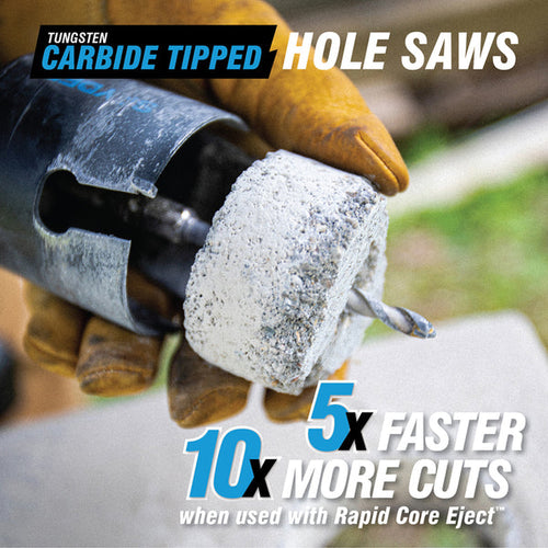 Spyder 600042CF 4 Tungsten Carbide Tipped (TCT) Non-Arbored Hole Saw Rapid Core Eject™