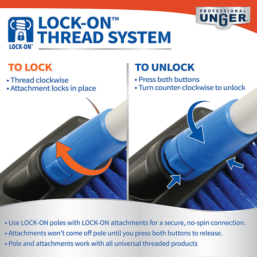 Unger LOCK-ON 22″ Foam Floor Squeegee