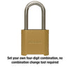 Master Lock 875DLH 2in (51mm) Wide Set Your Own Combination Padlock with 2in (51mm) Shackle