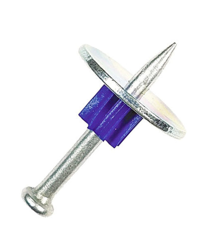Blue .300″ Dia. Head, .145″ Dia. Shank Drive Pins Washer Pins