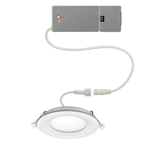 ETi Solid State Lighting 4″ LowPro Canless Direct Mount Downlight 5-CCT Color Preference® & Nightlight