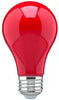 Satco S14984 8A19/RED/LED/E26/120V