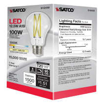 Satco S12430 12.5 Watt A19 LED Filament