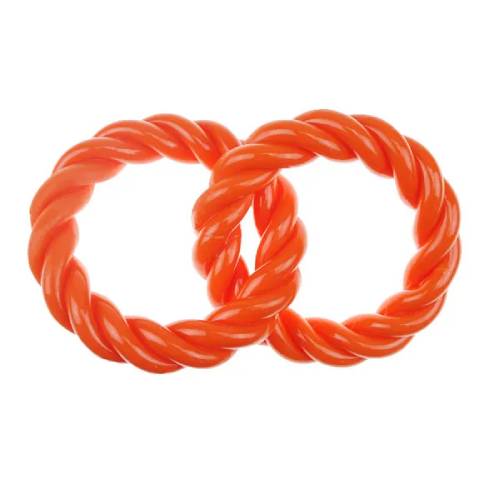 Boss Pet Infinity TPR 2 Rings Orange Dog Toy