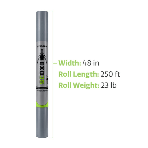 Stinger EXO35 Synthetic Roofing Underlayment