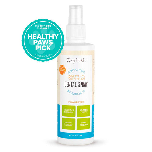 Oxyfresh Premium Pet Dental Spray - Fastest Way to Eliminate Pet Bad Breath