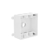 Hubbell 2-Gang Weatherproof Box, Seven 1/2 or 3/4 in. Threaded Outlets, White