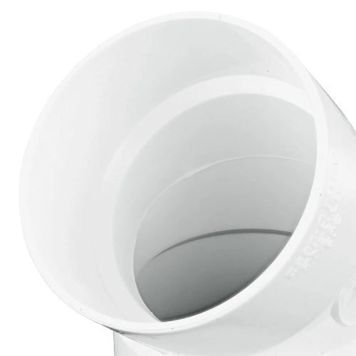 NDS PVC S&D 45° Elbow, 3 in. Hub X Hub