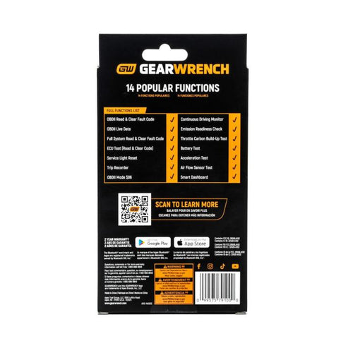 GearWrench Everyday Diagnostic Tool Bluetooth OBDII Tester