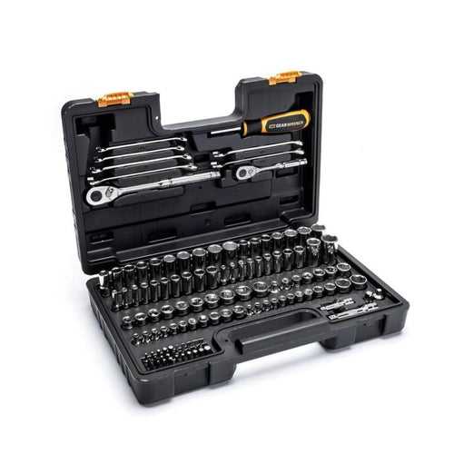 GearWrench 121 Piece 1/4” & 3/8” Drive 72-Tooth SAE/Metric Mechanics Hand Tool Set