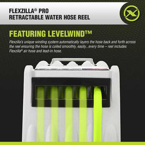 Flexzilla Pro Retractable Water Hose Reel