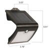 Feit Electric Black V-Shape Solar Powered LED Security Light with Dusk to Dawn and Motion Sensor in Daylight (5000K)
