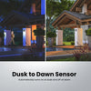 Feit Electric Black V-Shape Solar Powered LED Security Light with Dusk to Dawn and Motion Sensor in Daylight (5000K)