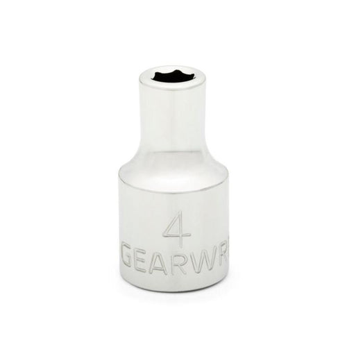 GearWrench 1/4 Drive 6 Point Standard Metric Socket 4mm