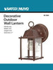 Satco 60-3464 1 LT Cube Outdoor Wall Fixtre