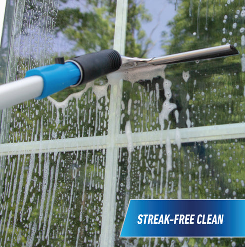 Unger Total Pro Kit 14″ Scrubber 12″ Squeegee 6′ Connect & Clean Pole