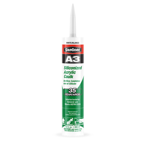 Gardner® A3 Series Siliconized Acrylic Caulk