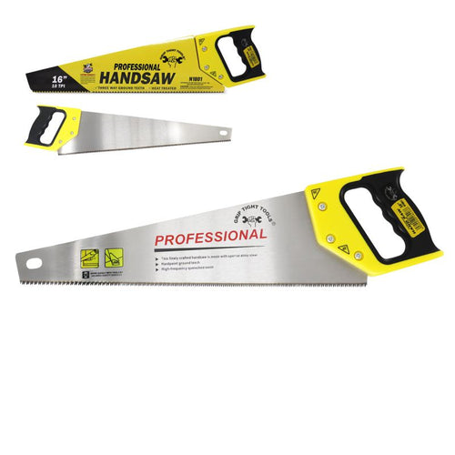 Grip Tight Tools 16 Hand Saw - Shark Teeth With Rubber Grip