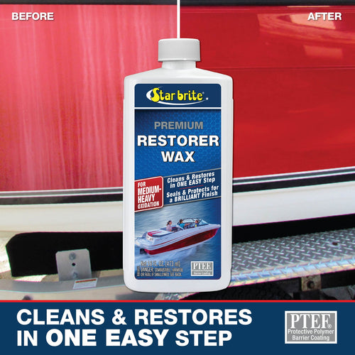 Star Brite Premium Restorer Wax For Medium to Heavy Oxidation