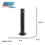 Seasons Comfort Tower Fan, 40W, 3 Speeds, Oscillating, Electric, Indoor - FTW29B