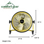 Comfort Gear 12 Inch Box Fan, Built-In Handle, Quiet, ETL - FHVB12
