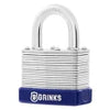 Brinks 1-9/16in. (40mm) Laminated Steel Padlock 7/8 Shackle Clearance 2-Pack