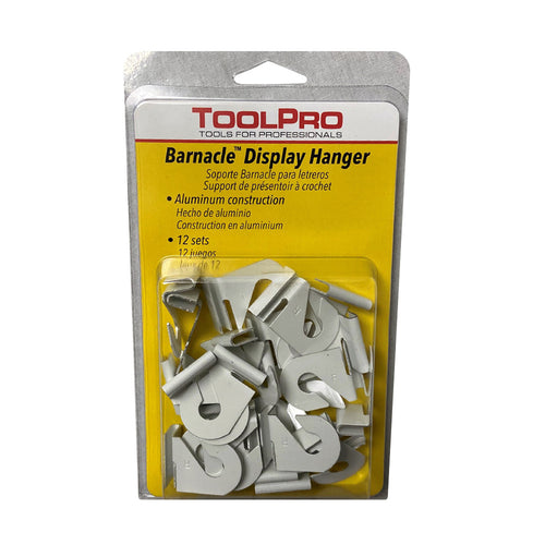 ToolPro Barnacle Display Hanger White Metal for 1 in. Ceiling Grid