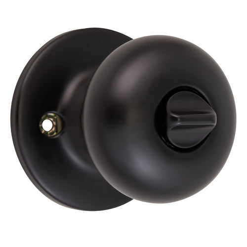 Design House Cambridge Keyed Entry Door Knob Matte Black