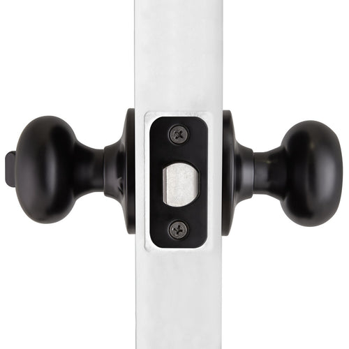 Design House Cambridge Keyed Entry Door Knob Matte Black